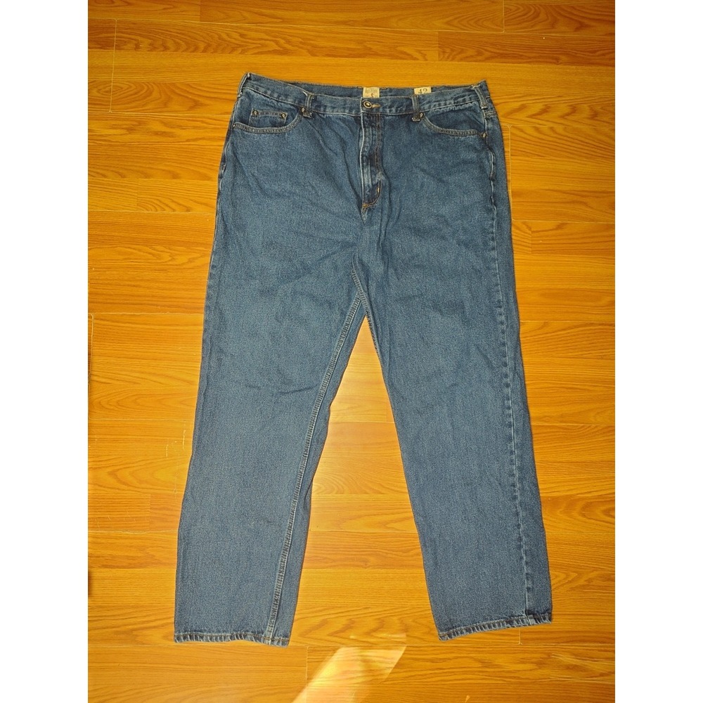Redhead Mens Loose Fit Bootcut Jeans Size 42/34 Dark Wash